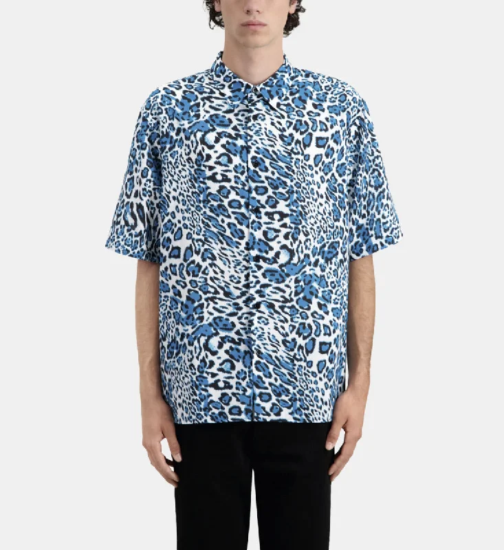 Instant Deal Printed Cotton Short Sleeved Shirt