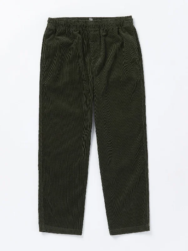 Steal Deal Psychstone Elastic Waist Pants - Squadron Green