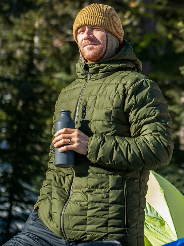 Overstock Clearance Mens Puff Puff Give Jacket - Military