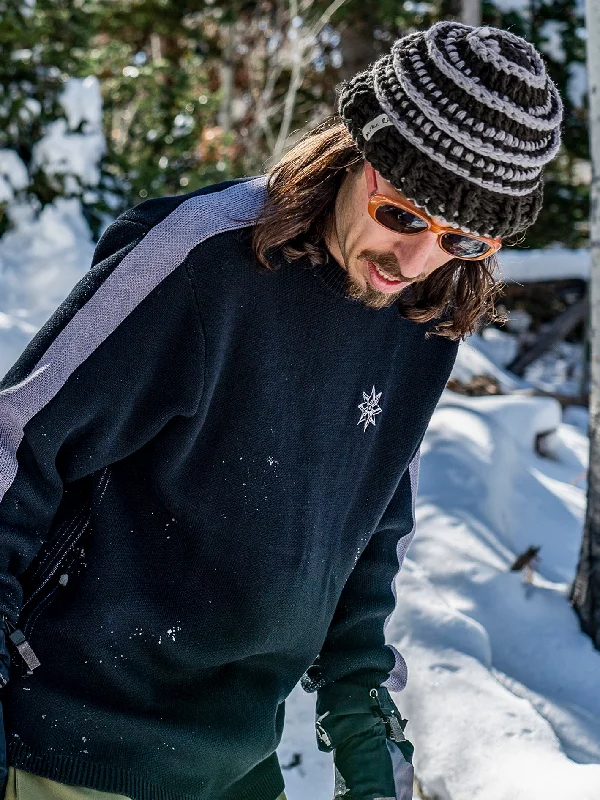 Super Bargain Mens Rav Crochet Knit Beanie - Brown