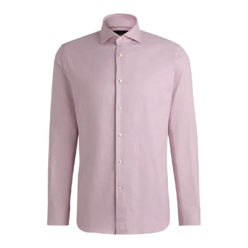 Weekend Bargains to Celebrate Regular-fit shirt in stretch cotton with diagonal stripes Weekend Bargains to Celebrate Regular-fit shirt in stretch cotton with diagonal stripes