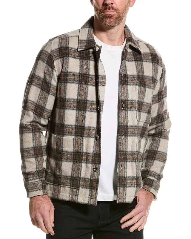 Year-End Sale Reiss Avril Brushed Check Wool-Blend Shirt