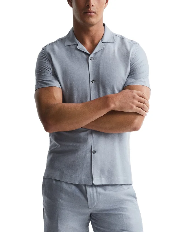 Inventory Reduction Reiss Max Linen-Blend Cuban Shirt