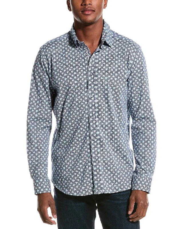 Take Action Robert Graham Senan Tailored Fit Knit Shirt