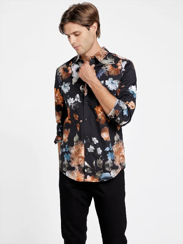 Super Deal Ruth Floral Long-Sleeve Shirt