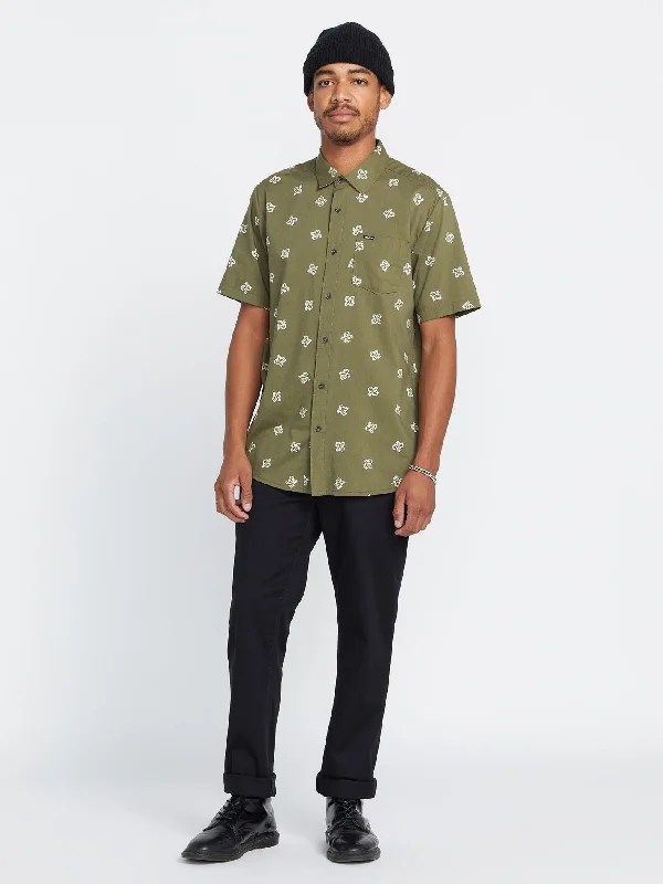 Warehouse Sale Scaler Stone Short Sleeve Shirt - Expedition Green