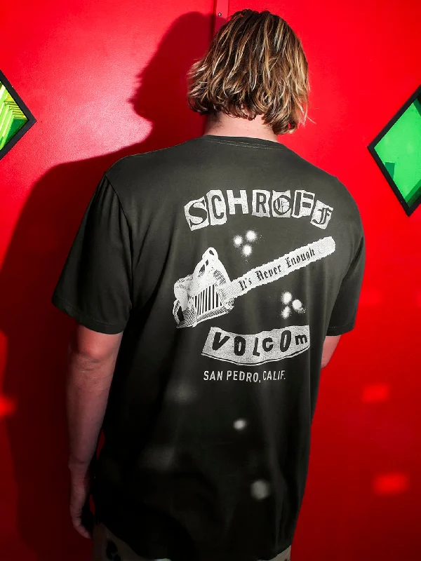 Value Deals Schroff X Volcom Chainshaw Short Sleeve Tee - Stealth