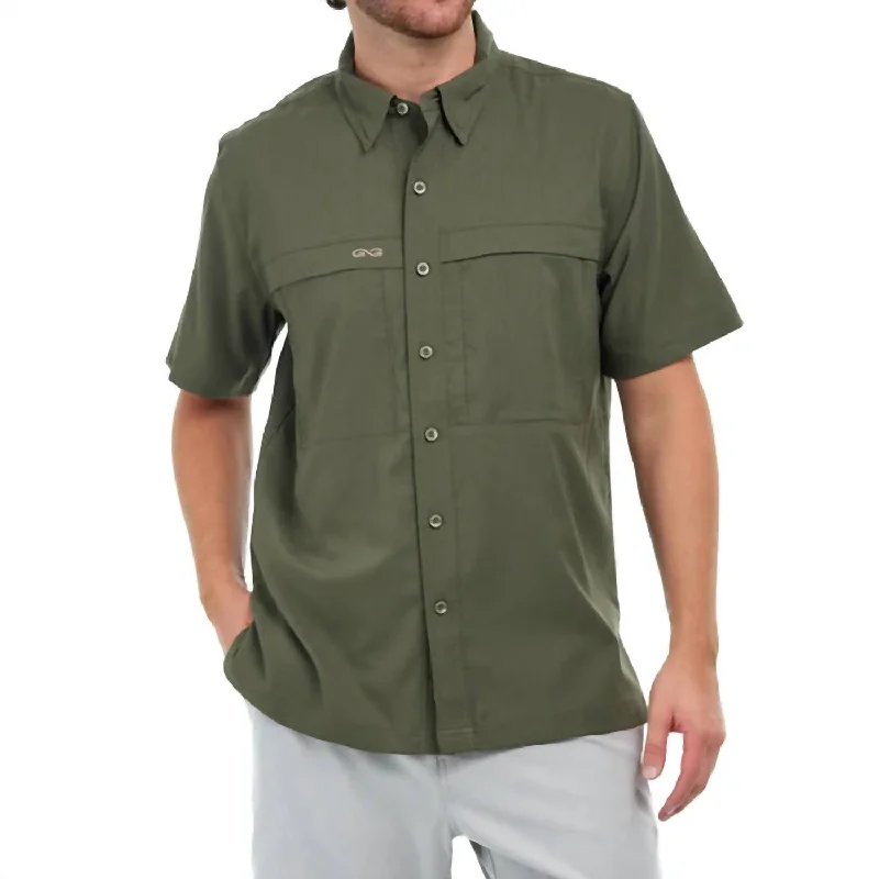 Weekend Deals to Brighten Your Day Scout Short Sleeve Shirt In Olive Green