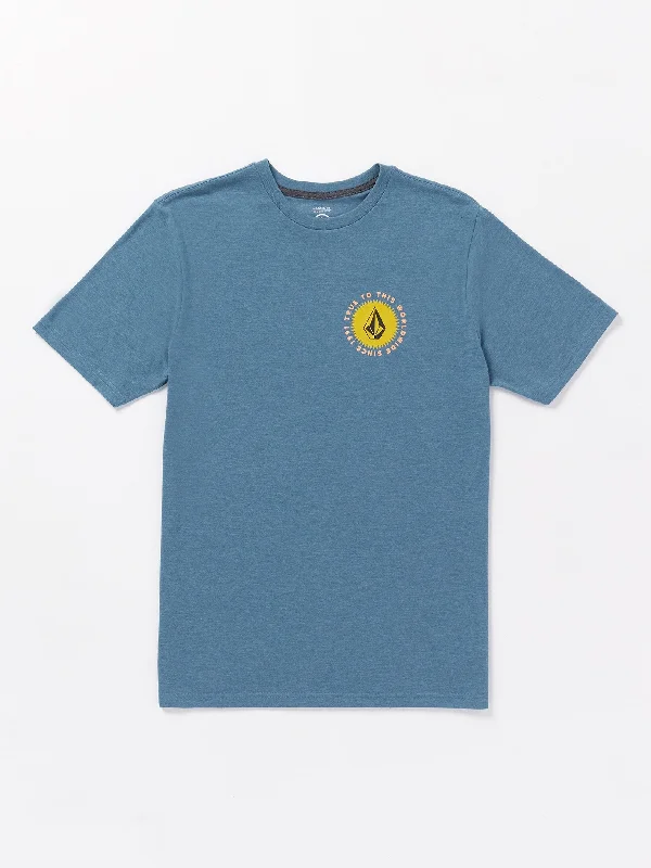 Instant Savings Shaped Up Short Sleeve Tee - Stone Blue Heather