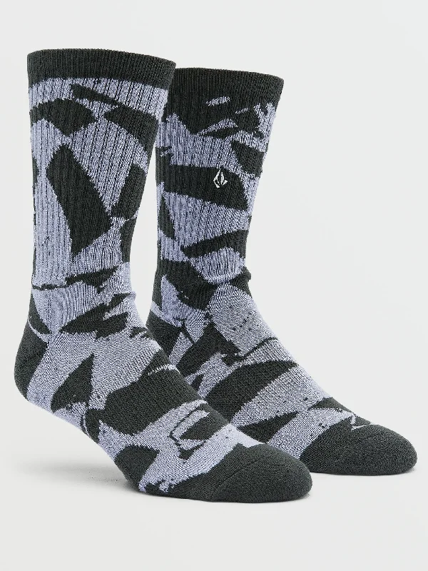 Act Fast Shred Stone Socks - Violet Dust