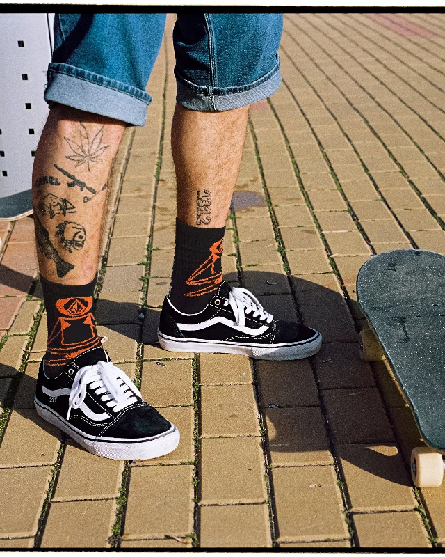 New Deal Skate Vitals Remy Stratton Socks - Black