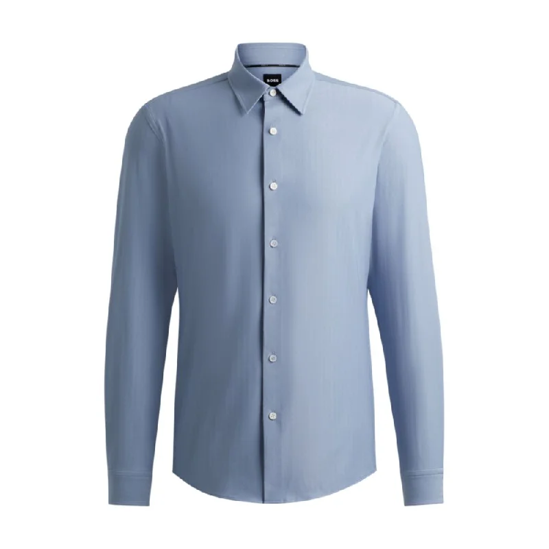 Weekend Specials to Cherish Slim-fit shirt in herringbone performance-stretch material Weekend Specials to Cherish Slim-fit shirt in herringbone performance-stretch material