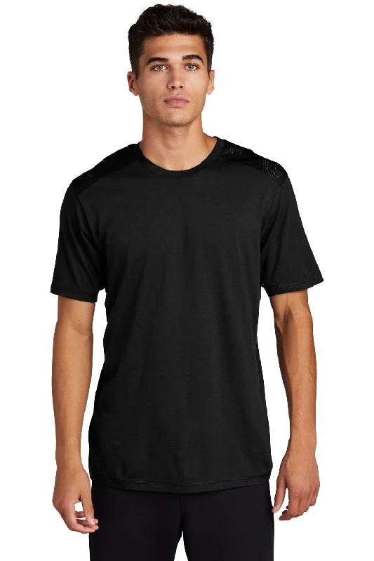 Early Bird Discount Sport-Tek Mens Draft Moisture Wicking Short Sleeve Crewneck T-Shirt - Black Early Bird Discount Sport-Tek Mens Draft Moisture Wicking Short Sleeve Crewneck T-Shirt - Black