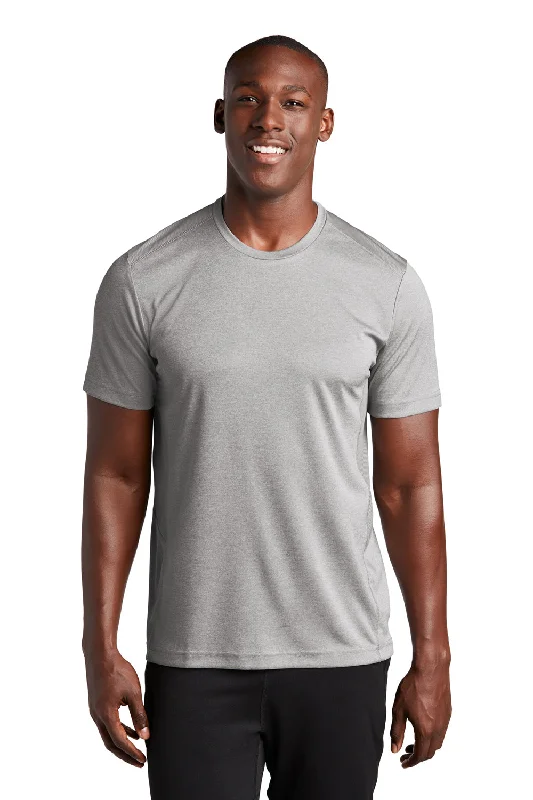 Bargain Prices Sport-Tek Mens Endeavor Moisture Wicking Short Sleeve Crewneck T-Shirt - Heather Light Grey/Light Grey Bargain Prices Sport-Tek Mens Endeavor Moisture Wicking Short Sleeve Crewneck T-Shirt - Heather Light Grey/Light Grey