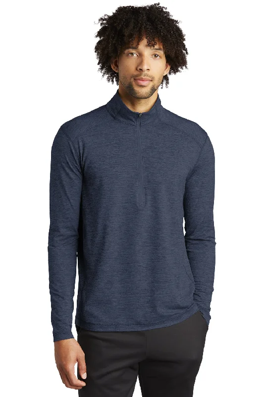 Weekend Deals That Excite Sport-Tek Mens Exchange 1.5 Long Sleeve 1/4 Zip T-Shirt - Heather Dark Denim Blue Weekend Deals That Excite Sport-Tek Mens Exchange 1.5 Long Sleeve 1/4 Zip T-Shirt - Heather Dark Denim Blue