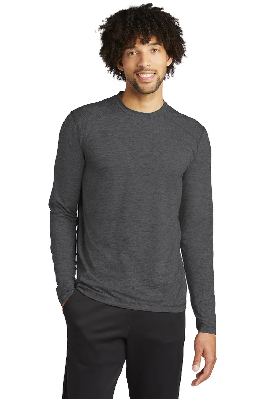 Weekend Savings Bonanza Sport-Tek Mens Exchange 1.5 Long Sleeve Crewneck T-Shirt - Heather Graphite Grey Weekend Savings Bonanza Sport-Tek Mens Exchange 1.5 Long Sleeve Crewneck T-Shirt - Heather Graphite Grey