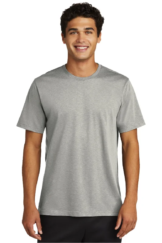 Hurry In Sport-Tek Mens Strive Moisture Wicking Short Sleeve Crewneck T-Shirt - Silver Grey Hurry In Sport-Tek Mens Strive Moisture Wicking Short Sleeve Crewneck T-Shirt - Silver Grey