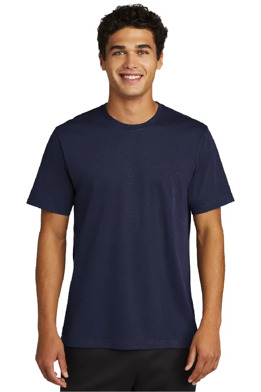 Final Markdown Sport-Tek Mens Strive Moisture Wicking Short Sleeve Crewneck T-Shirt - True Navy Blue Final Markdown Sport-Tek Mens Strive Moisture Wicking Short Sleeve Crewneck T-Shirt - True Navy Blue