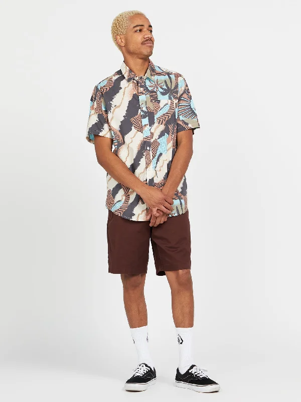 Low Cost Stairway Stone Short Sleeve Shirt - Whitecap Grey