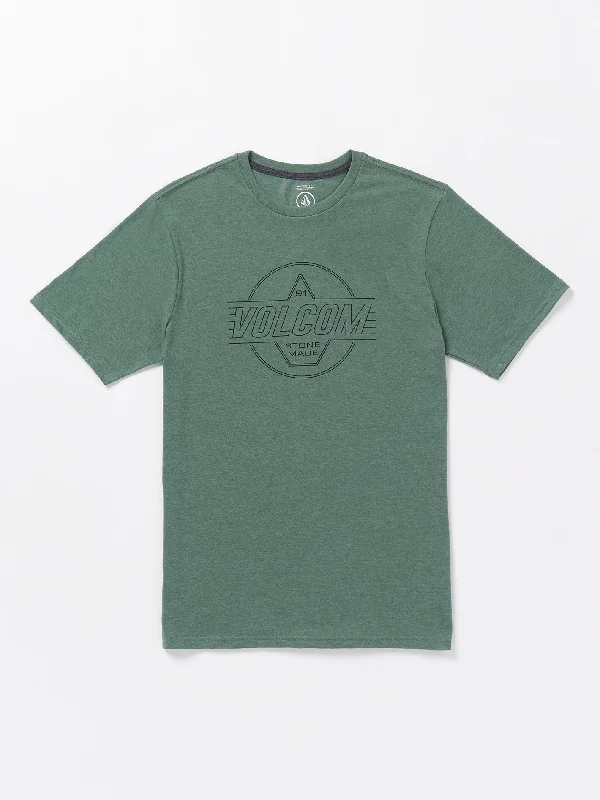 Quick Deals Stone Liner Short Sleeve Tee - Fir Green Heather