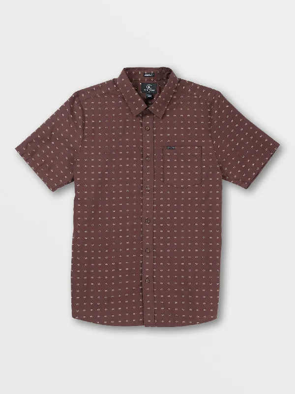 Can't Resist Stone Mags Short Sleeve Shirt - Mahogany