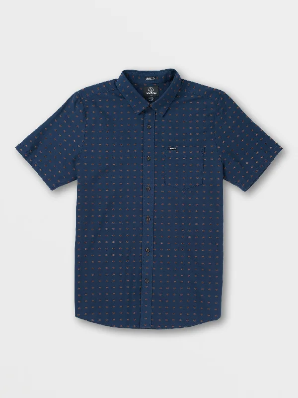 Clearance Sale Stone Mags Short Sleeve Shirt - Navy