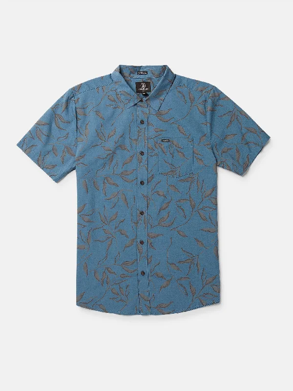Unmissable Sale Stone Mash Short Sleeve Shirt - Stone Blue