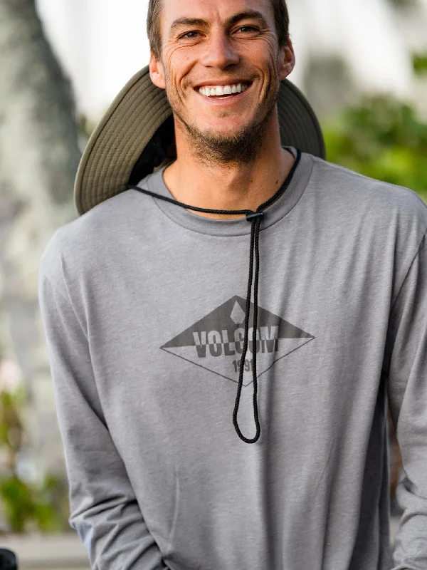 Deal of the Day Stone Sane Tech Long Sleeve Tee - Heather Grey