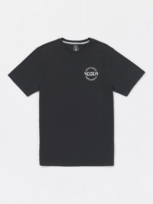 Hurry In Stoneature Short Sleeve Tee - Washed Black Heather
