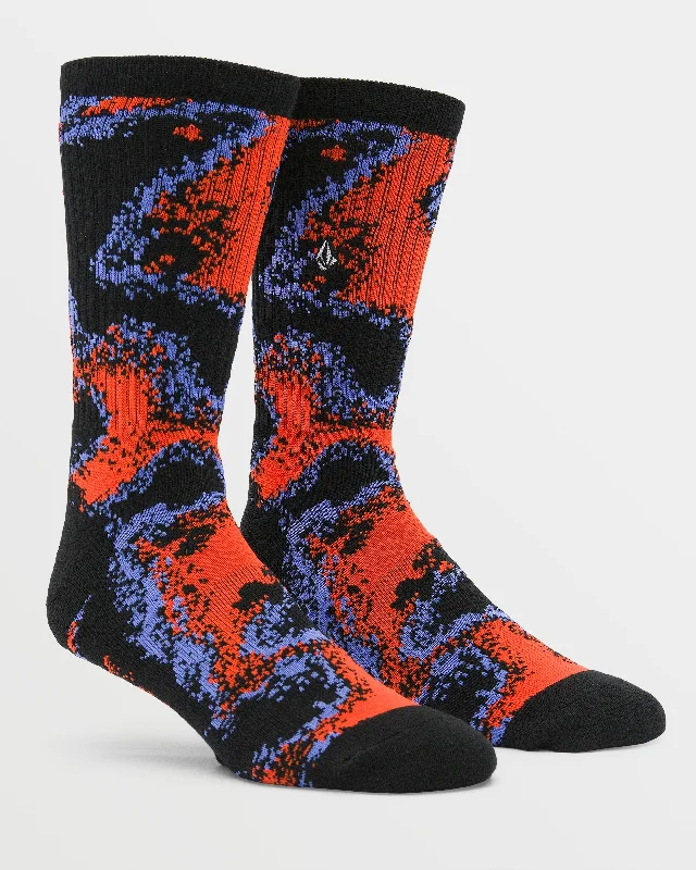 Price Drop Stoney Shred Socks - Bright Red
