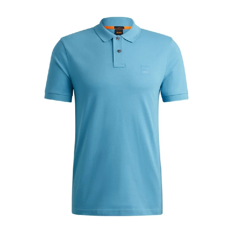 Low Price Stretch-cotton slim-fit polo shirt with logo patch