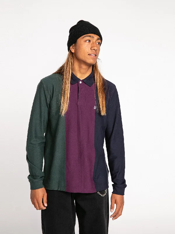 Shop Now Sumpter Long Sleeve Polo - Navy