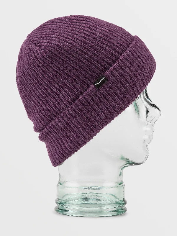 Extra Savings Sweep Lined Beanie - Blackberry