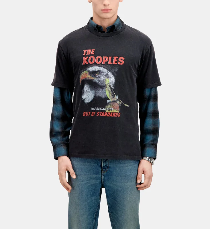 Early Access T-shirt With Eagle Serigraphy