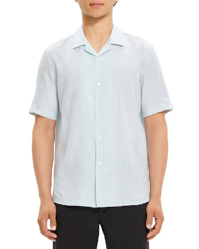 Time-Limited Offer Theory Daze Linen-Blend Shirt