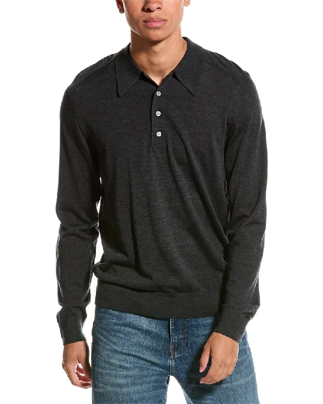 Year-End Clearance Theory Regal Wool-Blend Polo Shirt