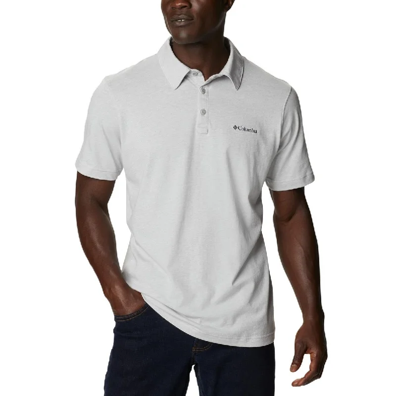 Shop and Save Thistletown Hills Mens Heathered Short Sleeve Polo