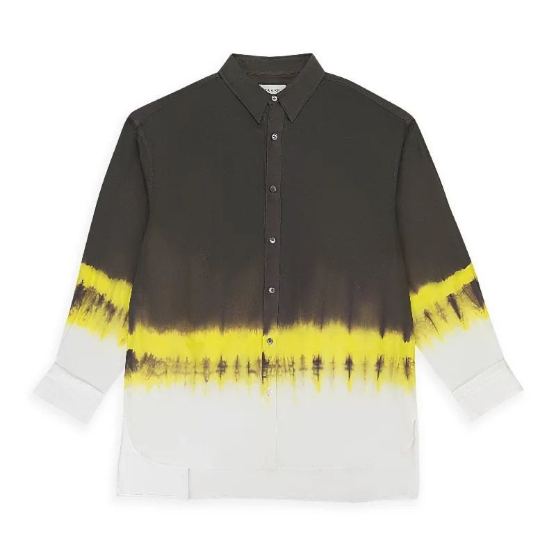 Exclusive Deal TIE DYE KHAKI BUTTON-DOWN SHIRT