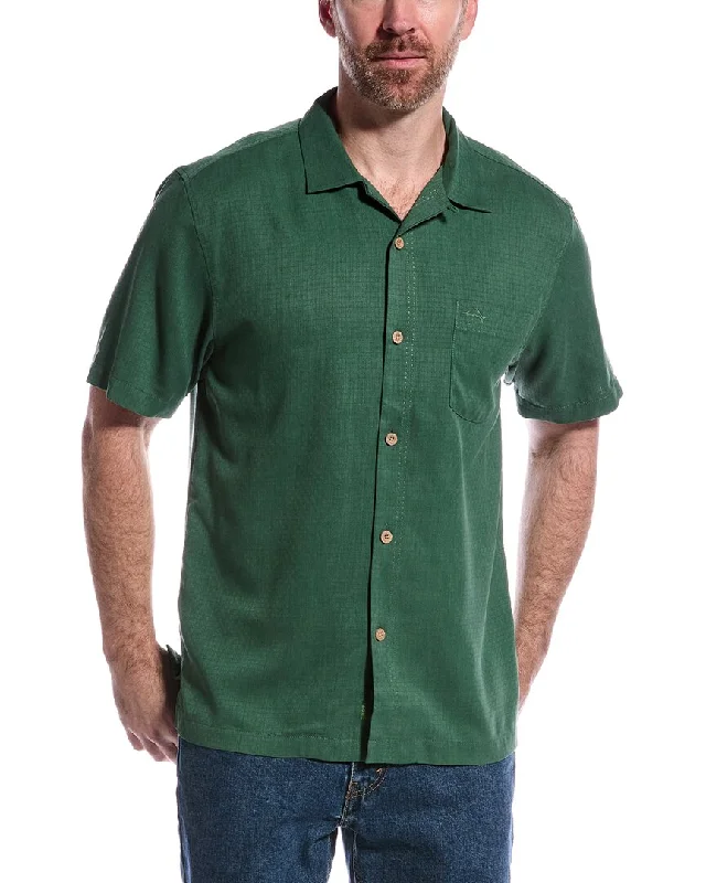 Cash Savings Tommy Bahama Coastal Breeze Check Silk-Blend Shirt