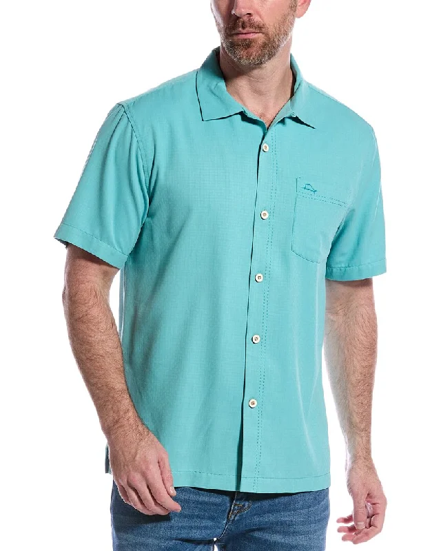 Incredible Offers Tommy Bahama Coastal Breeze Check Silk-Blend Shirt
