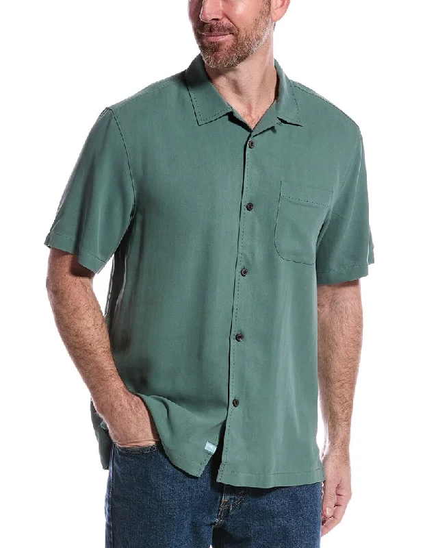 Savings Event Tommy Bahama Hawaiian Herringbone Silk Shirt