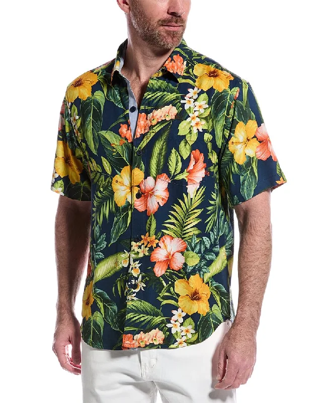 Midnight Sale Tommy Bahama Midnight Hibiscus Silk Shirt
