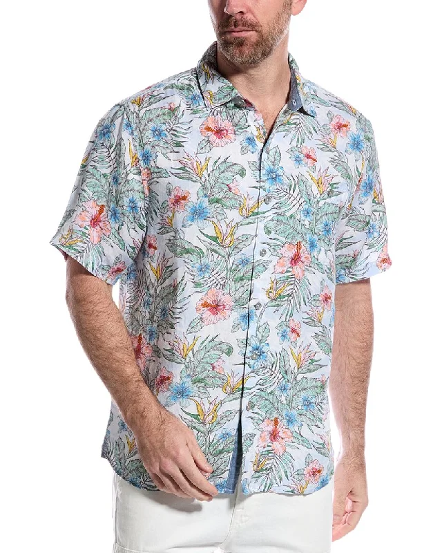 Weekend Specials to Relish Tommy Bahama Sand Linen-Blend Sketch Gardens Shirt