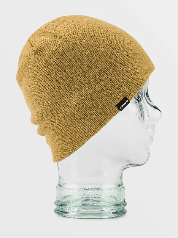 Massive Deals Mens V.Co Skull Beanie - Dark Khaki