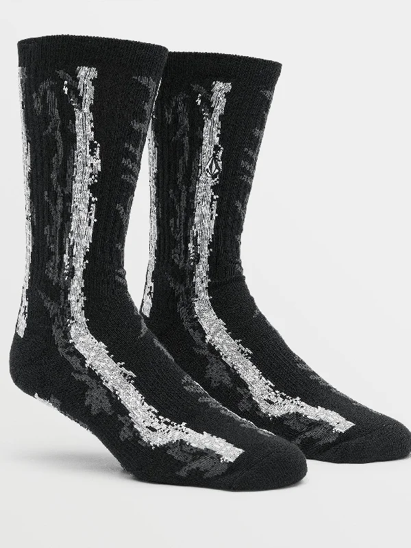 Great Bargain Volcom Entertainment Hockey Dad Socks - Black