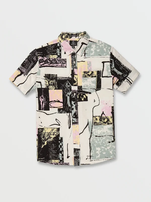 Exclusive Savings Volcom Entertainment Long Playing Woven Short Sleeve Shirt - Whitecap Grey Exclusive Savings Volcom Entertainment Long Playing Woven Short Sleeve Shirt - Whitecap Grey