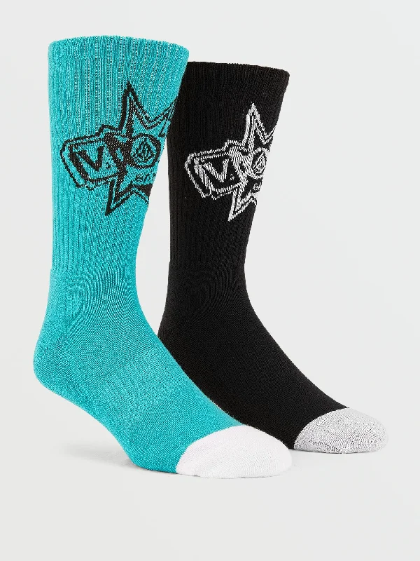 Weekend Discounts to Relish Volcom Entertainment Socks - Temple Teal