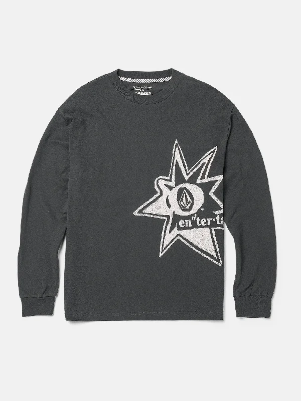 Weekend Savings Delight Volcom Entertainment Stone Burst Long Sleeve Tee - Stealth
