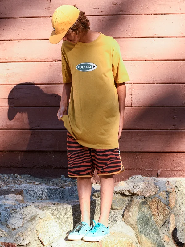 Act Now Vellipse Short Sleeve Tee -  Mustard