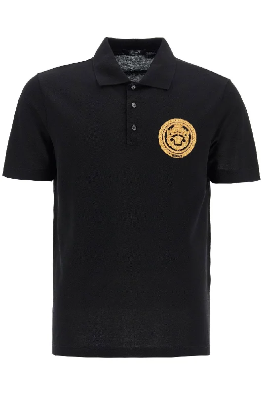 TIME-Limited Offer Versace Men's Chain Crest Polo Shirt
